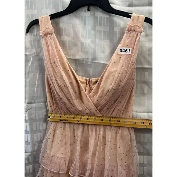 CITY TRIANGLES WOMEN/ YOUNG GIRLS DRESS SIZE 1COLOR ORANGE MELON CAP SLEEVE - Picture 7 of 13